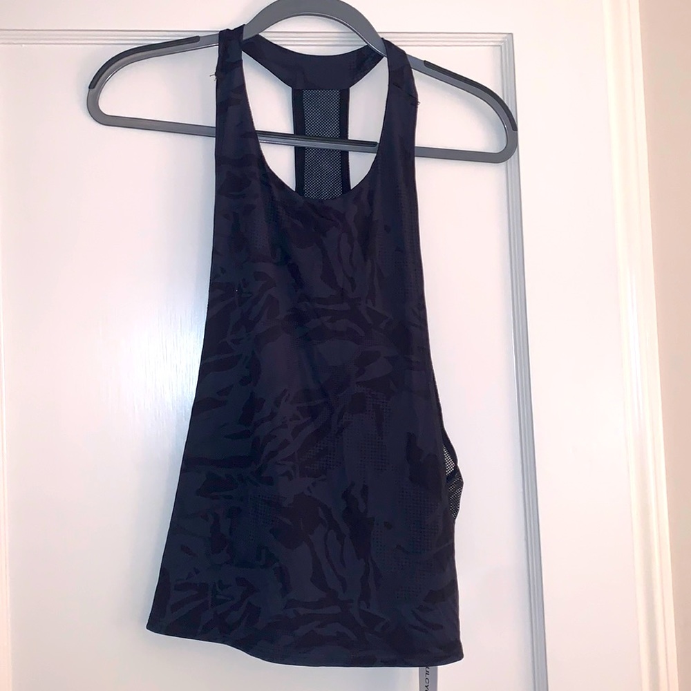 NWT SoulCycle black camo tank, Sz M